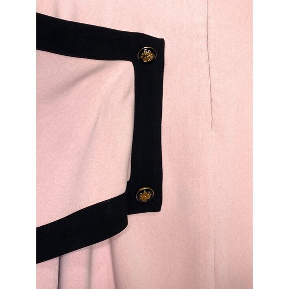 Misslook Pink Shift Dress size 10 Wrap Lined MIDI Business Retro‎ - Picture 5 of 10